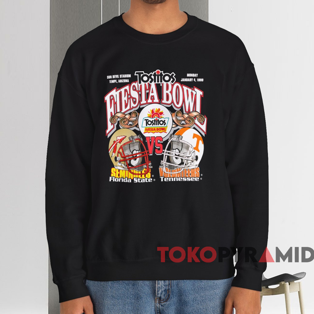 1999 Seminoles Vs Volunteers Fiesta Bowl Shirt Black Sweatshirt 1999 Seminoles Vs Volunteers Fiesta Bowl Shirt Black Sweatshirt
