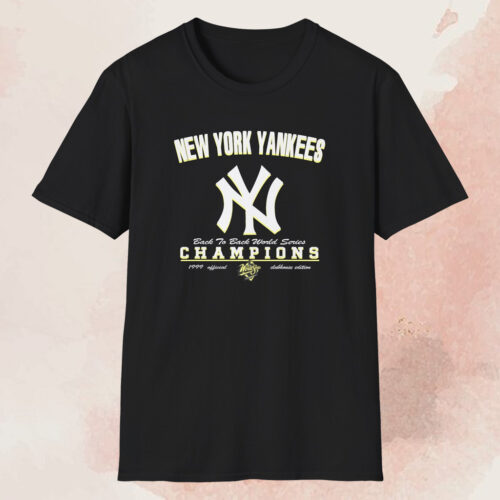 1999 Yankees Back2back World Series Shirt Black T shirt 1999 Yankees Back2back World Series Shirt Black T shirt