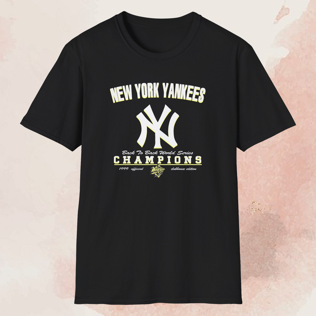 1999 Yankees Back2back World Series Shirt Black T shirt 1999 Yankees Back2back World Series Shirt Black T shirt