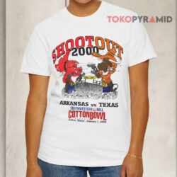 2000 Cotton Bowl Shoot Out Arkansas Vs Texas White T shirt