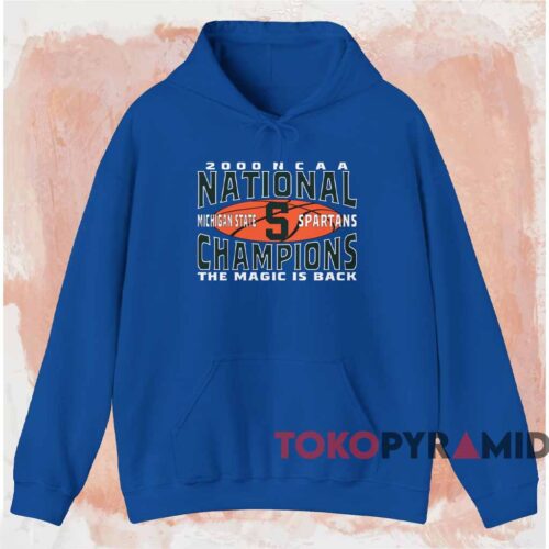 2000 Michigan State Spartans The Magic Is Back Shirt Blue Hoodie