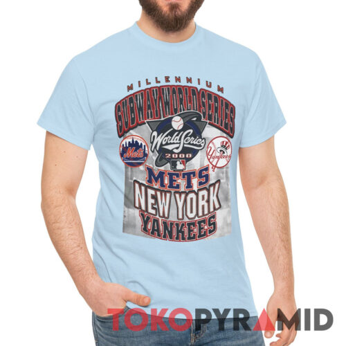 2000 Millennium Subway World Series Shirt Met New York Yankees Tee 2000 Millennium Subway World Series Shirt Met New York Yankees Tee