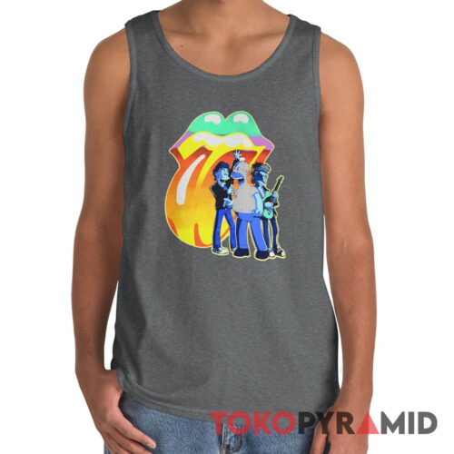 2000s Vintage Rolling Stones The Simpsons Homer Jay Simpson Rare Tank Top 2000s Vintage Rolling Stones The Simpsons Homer Jay Simpson Rare Tank Top