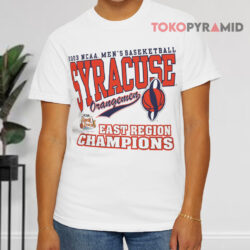 2003 Ncaa Baseketball Syracuse Orangemen East Region Champions White T shirt