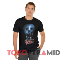 2004 Freddy Vs Jason Horror Movie Promo T shirt Black T shirt