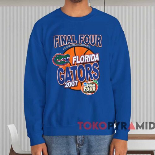2007 Florida Gators Ncaa Final Four Shirt Blue Sweatshirt
