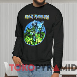 2008 Iron Maiden Somewhere Back In Time T-shirt 2 2008 Iron Maiden Somewhere Back In Time T shirt Black Sweatshirt