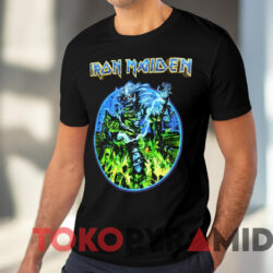 2008 Iron Maiden Somewhere Back In Time T shirt Black T shirt