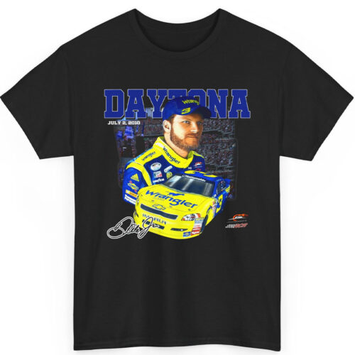 2010 Dale Earnhardt Jr. T-shirt Wrangler Daytona 500 Nascar