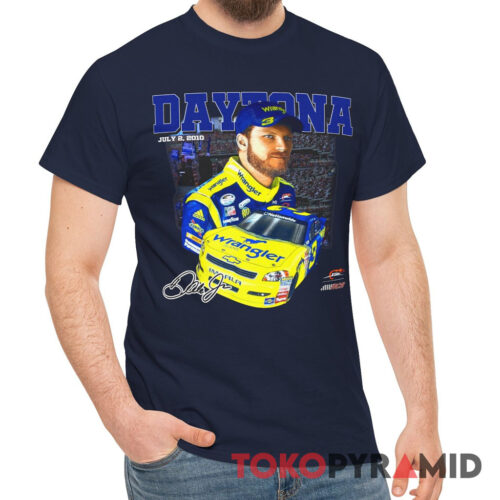 2010 Dale Earnhardt Jr T shirt Wrangler Daytona 500 Nascar T Shirt
