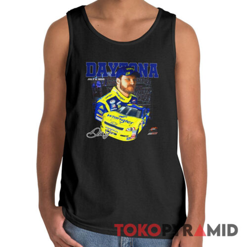 2010 Dale Earnhardt Jr T shirt Wrangler Daytona 500 Nascar Tank Top