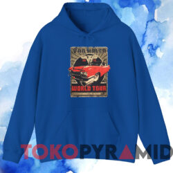 2015 Van Halen World Tour I Can Barely See The Road T shirt Blue Hoodie