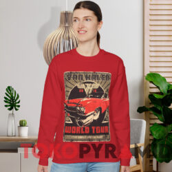 2015 Van Halen World Tour I Can Barely See The Road T shirt Red Sweatshirt