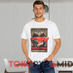 2015 Van Halen World Tour I Can Barely See The Road T shirt White T shirt
