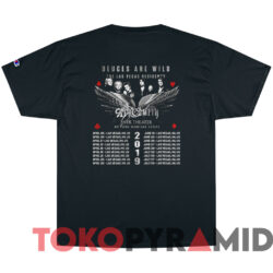 2019 Aerosmith Deuces Are Wild Las Vegas Residency Tour T shirt Black T shirt