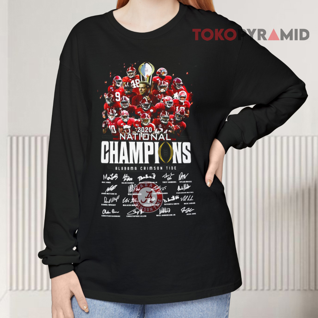 2020 National Champions Alabama Signatures Long sleeved 2020 National Champions Alabama Signatures Long sleeved
