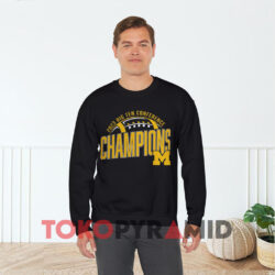 2023 Big 10 Conference Champions Michigan Shirt 4 2023 Big 10 Conference Champions Michigan Black Sweatshirt
