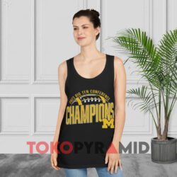 2023 Big 10 Conference Champions Michigan Shirt 3 2023 Big 10 Conference Champions Michigan Black Tank Top