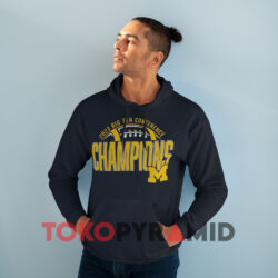 2023 Big 10 Conference Champions Michigan Shirt 2 2023 Big 10 Conference Champions Michigan Navy Hoodie