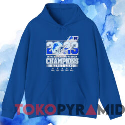 2023 NFC North Division Champions Detroit Lions T-shirt 3 2023 Nfc North Division Champions Detroit Lions T shirt Blue Hoodie
