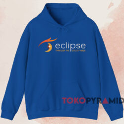 2024 Eclipse Through The Eyes Of Nasa Shirt Blue Hoodie