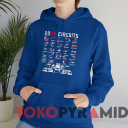 2024 Formula Racing Track Formula Race Fan T-Shirt 2 2024 Formula Racing Track Formula Race Formula Car Fan T shirt Blue Hoodie