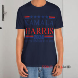 2024 Kamala Harris Let's Finish The Job Shirt 4 2024 Kamala Harris Let's Finish The Job Navy T shirt