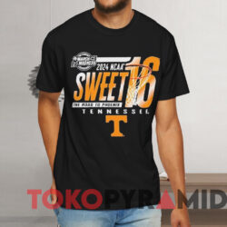 2024 Ncaa Tennessee Volunteers Sweet 16 The Road To Phoenix Shirt Black T shirt