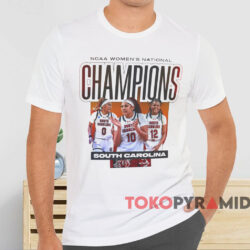 2024 Ncaa Women's Basketball National Champions South Carolina Gamecocks Shirt White T shirt