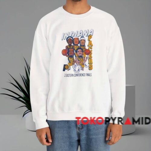 2025 Indiana Pacers Cartoon Starting Five Shirt White Sweatshirt 2025 Indiana Pacers Cartoon Starting Five Shirt White Sweatshirt