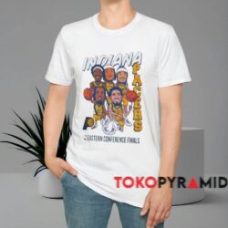 2025 Indiana Pacers Cartoon Starting Five Shirt White T shirt