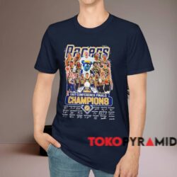 2025 Indiana Pacers East Conference Finals Champions Signatures Shirt Navy T shirt