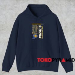2025 Indiana Pacers Eastern Conference Finals Champs Roster Shirt Navy Hoodie