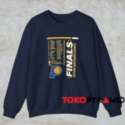 2025 Indiana Pacers Eastern Conference Finals Champs Roster Shirt Navy Sweatshirt