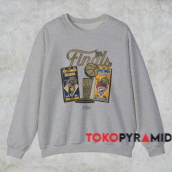 2025 Indiana Pacers vs Oklahoma City Thunder Stadium Shirt 3 2025 Indiana Pacers Vs Oklahoma City Thunder Stadium Shirt Grey Sweatshirt