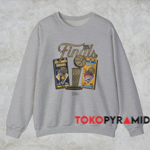 2025 Indiana Pacers Vs Oklahoma City Thunder Stadium Shirt Grey Sweatshirt 2025 Indiana Pacers Vs Oklahoma City Thunder Stadium Shirt Grey Sweatshirt