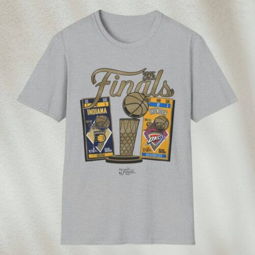 2025 Indiana Pacers Vs Oklahoma City Thunder Stadium Shirt Grey T shirt 2025 Indiana Pacers Vs Oklahoma City Thunder Stadium Shirt Grey T shirt