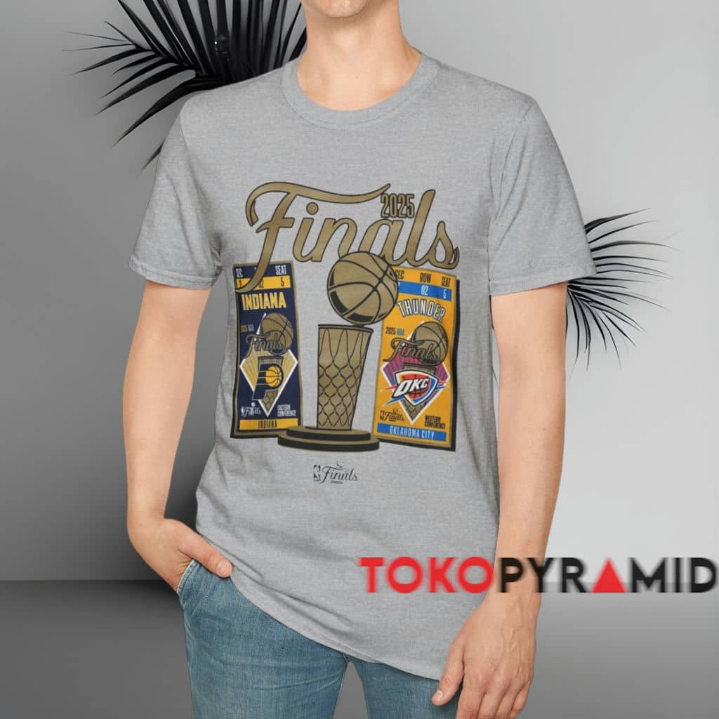 2025 Indiana Pacers Vs Oklahoma City Thunder Stadium Shirt Grey T shirt 2025 Indiana Pacers Vs Oklahoma City Thunder Stadium Shirt Grey T shirt