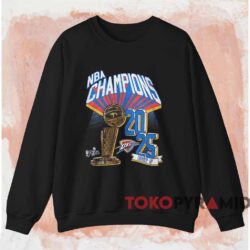 2025 NBA Finals Champions OKC Thunder Battle Tested Shirt 3 2025 Nba Finals Champions Okc Thunder Battle Tested Shirt Black Sweatshirt