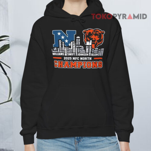 2025 Nfc North Champions Chicago Bears Hoodie