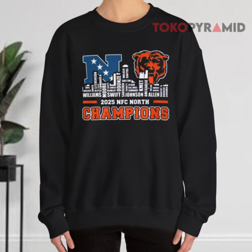 2025 Nfc North Champions Chicago Bears Sweatshirt