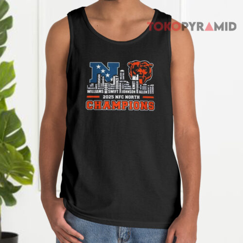 2025 Nfc North Champions Chicago Bears Tank Top