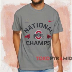 2025 Ohio State Cfp National Champions Shirt Grey T shirt