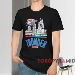 2025 Okc Thunder Built For Thunder Shirt Black T shirt