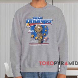 2025 OKC Thunder NBA Champions Stars Shirt 3 2025 Okc Thunder Nba Champions Stars Shirt Grey Sweatshirt