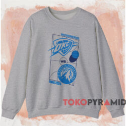 2025 Oklahoma City Thunder Western Conference Finals Shirt 4 2025 Oklahoma City Thunder Western Conference Finals Shirt Grey Sweatshirt