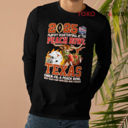 2025 Playoff Quarterfinal At The Peach Bowl Texas Chick-fil-a Peach Bowl Shirt 4 2025 Playoff Quarterfinal At The Peach Bowl Texas Chick fil a Peach Bowl Long sleeved