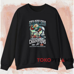 2025 Super Bowl LIX Champions Philadelphia Eagles Mascot Shirt 2 2025 Super Bowl Lix Champions Philadelphia Eagles Mascot Shirt Black Sweatshirt 1