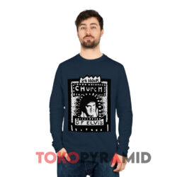 24 Hour Church of Elvis Shirt 3 24 Hour Church Of Elvis Navy Long sleeved