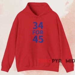 34 For 45 Trump Felony Shirt 2 34 For 45 Trump Felony Shirt Red Hoodie